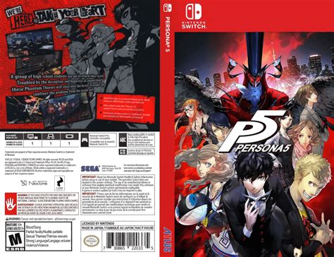 Persona 5 Switch Cover Rnintendoswitchboxart