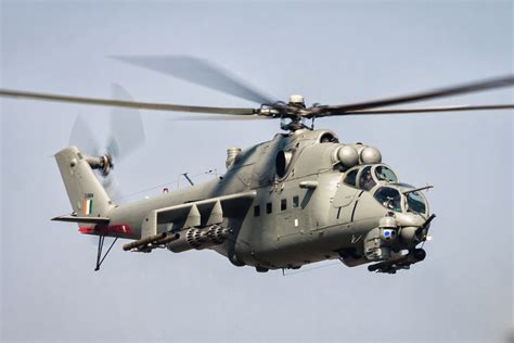 Indian Air Forces Mil Mi 35 Hind E Attack Helicopter Bharat Military