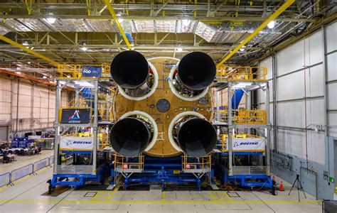 All Four Rs 25 Shuttle Veterans Installed Into Sls Core Stage