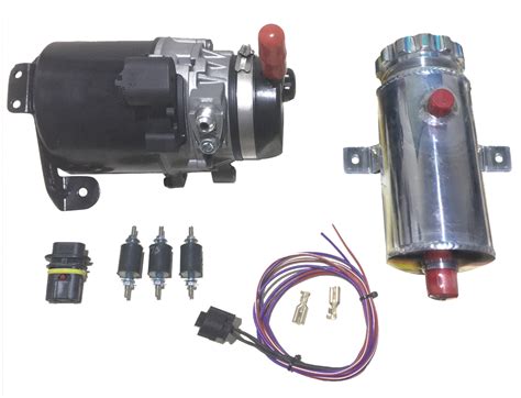 No pump, belts, hoses, fluid or other messy stuff. Electric Power Steering Pump Kit