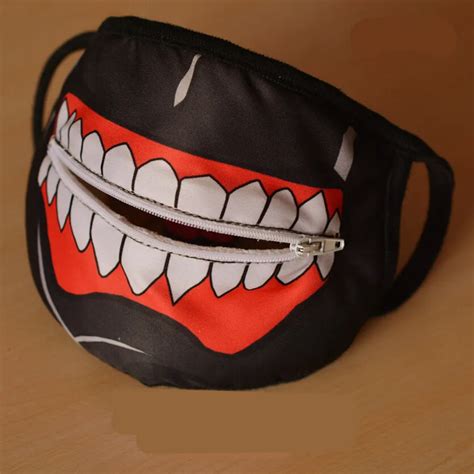 Tokyo Ghoul Zipper Masks Anime Cosplay Zipper Masks Cool Mouth Mask