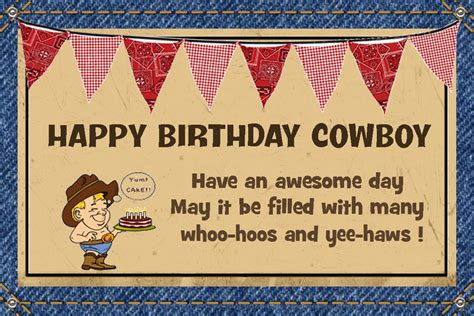 Happy Birthday Cowboy Clip Art
