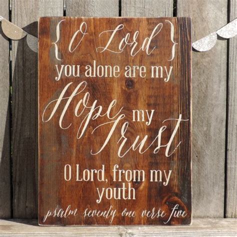 Psalm 715 Hand Painted Verse Solid Wood By Anchoredsouldesignco