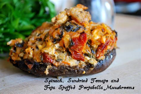 Recipe For Stuffed Portabella Mushrooms Overflowing With Spinach