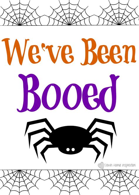 Youve Been Booed Halloween Fun And Free Printable Down Home Inspiration
