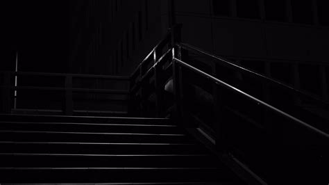 Download Wallpaper 2560x1440 Stairs Dark Lantern Night Light