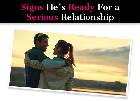 8 Signs Hes Ready For A Serious Relationship Laptrinhx News