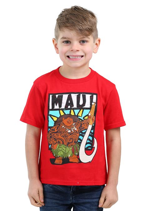 Moana Maui Red Toddler Shirt for Boys
