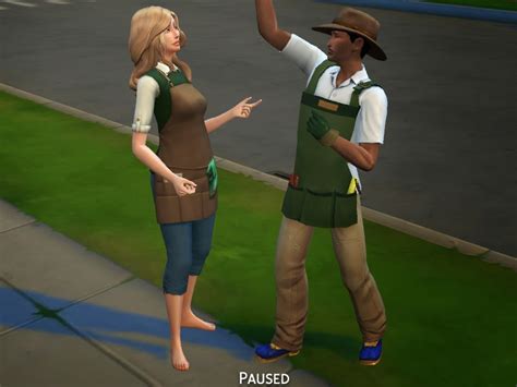 My Sims 4 Blog Gardener And Barista Outfits By Snaitf