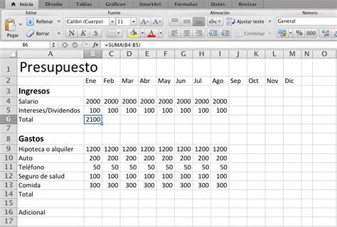 Preparar Un Presupuesto Con Excel Excel Diario