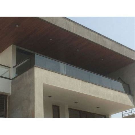 Toughened Balcony Aluminium Glass Railing For Home Material Grade