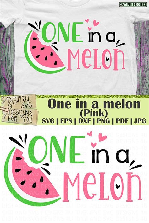 One In A Melon Svg Bundle Watermelon Svg File