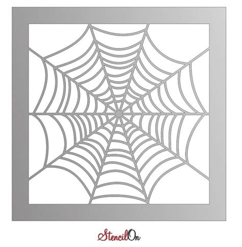 Spider Web Stencil 12 X 12 Clear 7 Mil Reusable Etsy