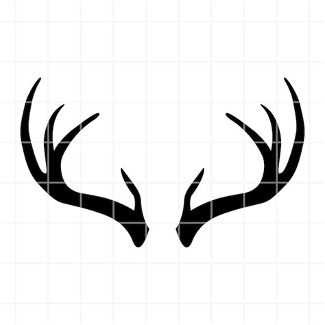 Deer Antlers Svg Deer Antlers Clipart Deer Antlers Cut File Etsy