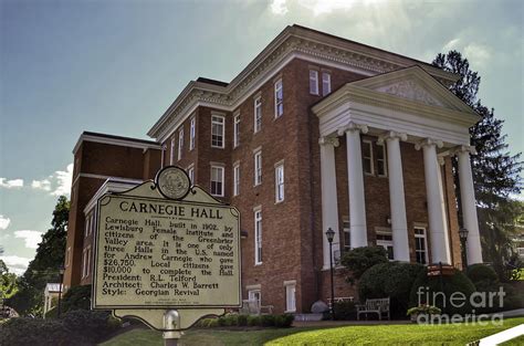 Carnegie Hall Lewisburg West Virginia Photograph By Kerri Farley Fine