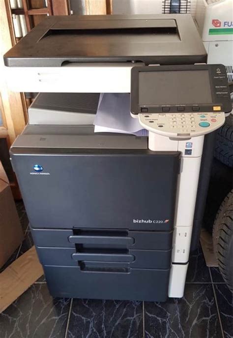 Multifunctional konica minolta c220 konica minolta bizhub c220 is a coloured laser copy machines have the ability to a maximum of 100,000 pages per month, in color or b & w documents at speeds up to 36 ppm. Konica Minolta c220