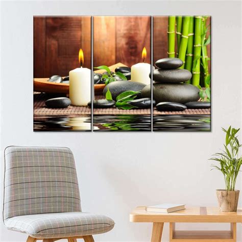 Zen Bamboo Spa Multi Panel Canvas Wall Art Will Help You Relax Your