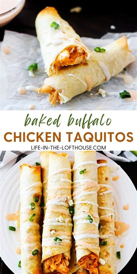 Baked Buffalo Chicken Taquitos Life In The Lofthouse
