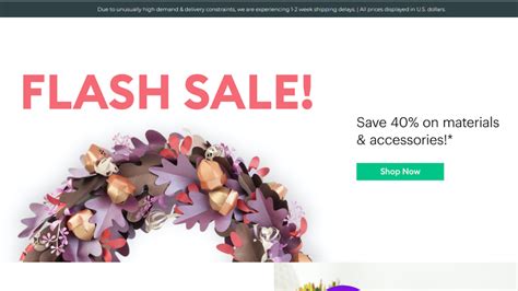 Cricut Flash Sale 40 Off Materials And Accessories Sewing Report