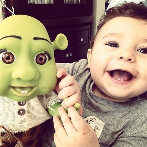 Funny Shrek Baby Cute Laugh Smile Shrek Babies Cute Babies Kids