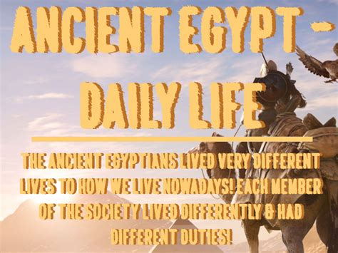 Ancient Egypt Daily Life Teaching Resources