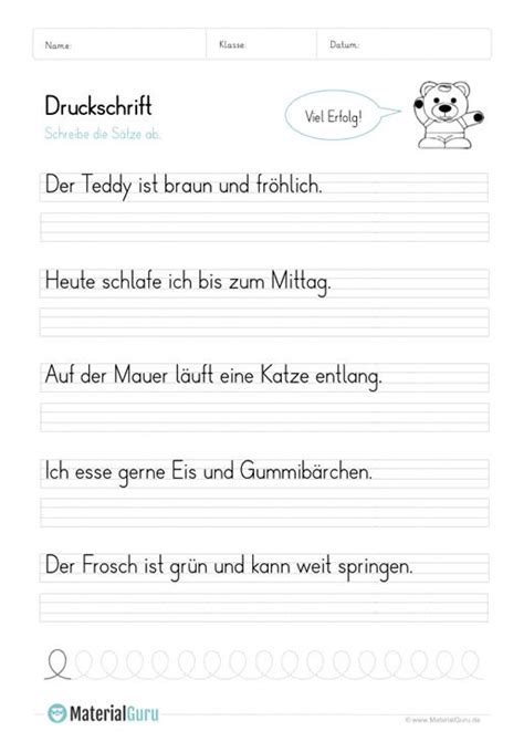 Die arbeitsblätter können sowohl von lehrern als unterrichtsmaterialen als auch von schülern zum gezielten nachbereiten oder zur prüfungsvorbereitung genutzt werden! Ein kostenloses Arbeitsblatt zum Üben der Druckschrift ...