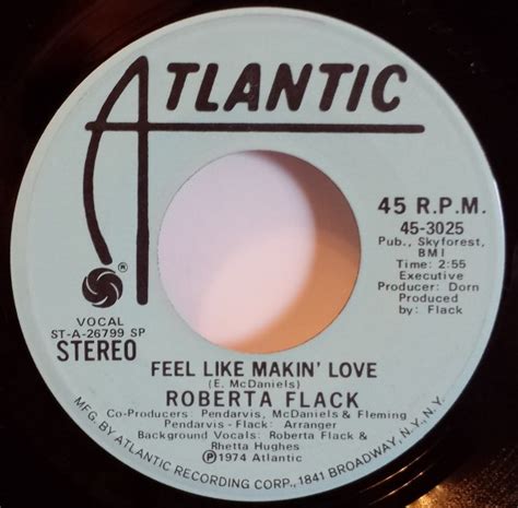 Roberta Flack Feel Like Makin Love 1974 Sp Specialty Pressing