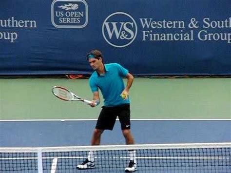 His game plan is built around his forehand. Roger Federer Forehand and Backhand Volley in Slow Motion ...