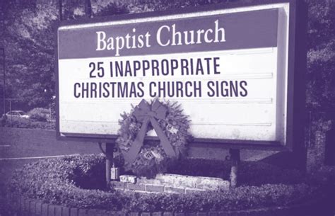 Good Luck 25 Inappropriate Christmas Church Signs Complex