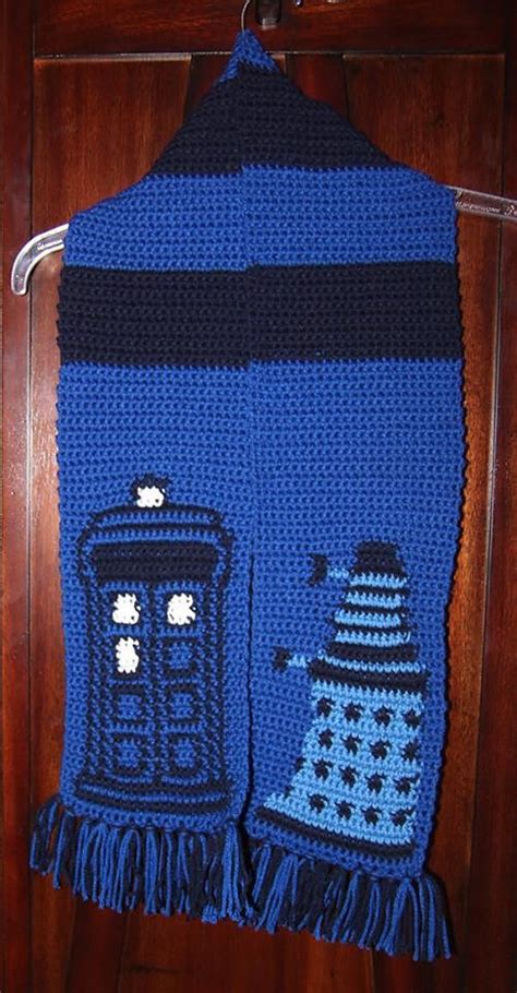 Ravelry Dr Who Tardis And Dalek Scarf By Stephanie Bransom Crochet