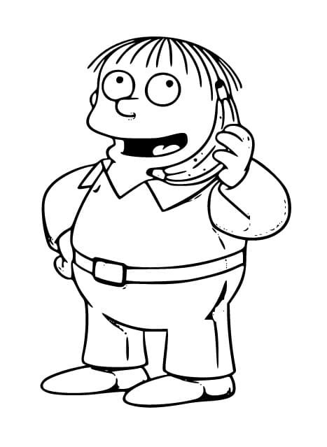 Very Funny Ralph Wiggum Coloring Page Download Print Or Color Online