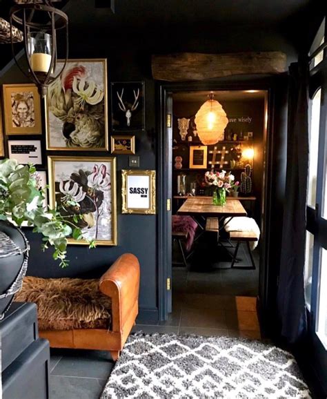 Eclectic Dark And Glamorous Home Tour Sally Worts The Interior