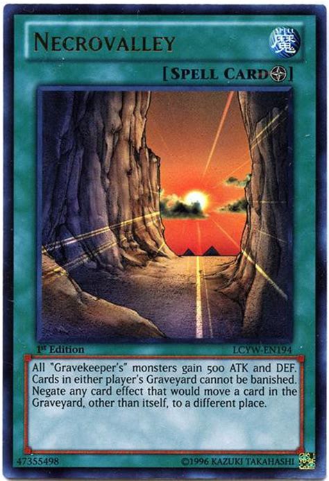 Yugioh Legendary Collection 3 Single Card Ultra Rare Necrovalley Lcyw