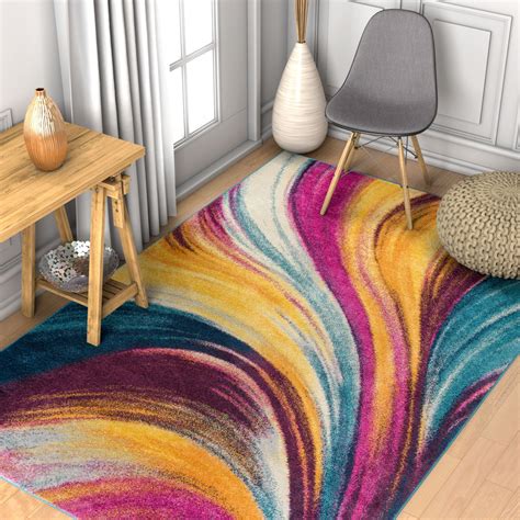 Well Woven Vettore Tratto Multi Modern Abstract Area Rug