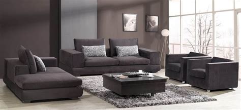 Barnile 4 Pieced Microfiber Sofa Set Modern Living