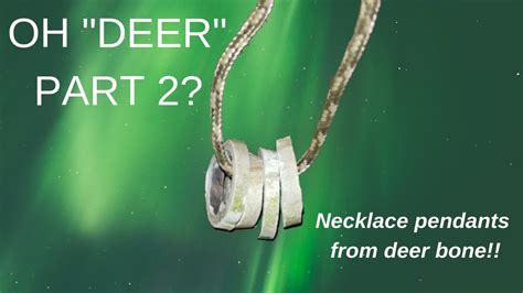 Making Necklace Pendants From Deer Bone Youtube