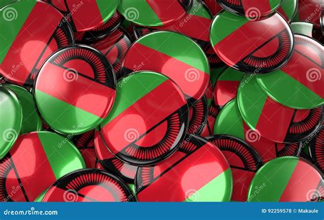 Malawi Badges Background Pile Of Malawian Flag Buttons Stock Illustration Illustration Of