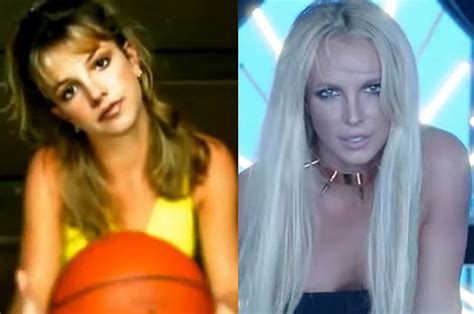 Britney Spears Now And Then Britney Spears Then And Now Celebrity Beauty And Style On Glamour