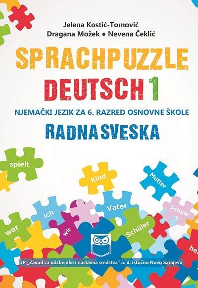 Radna Sveska Sprachpuzzle Deutsch 1 Njemački Jezik Za 6 Razred