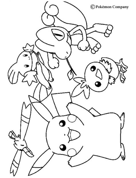 Pikachu And Friends Pokemon Colouring Pages Choosboox