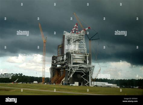 Dark Clouds Loom Over The Horizon Of The Historic B 2 Test Stand At