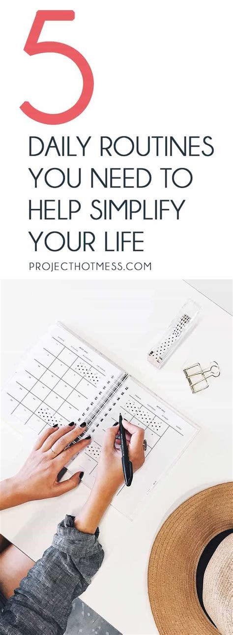 5 Daily Routines You Need To Help Simplify Your Life Daily Routine