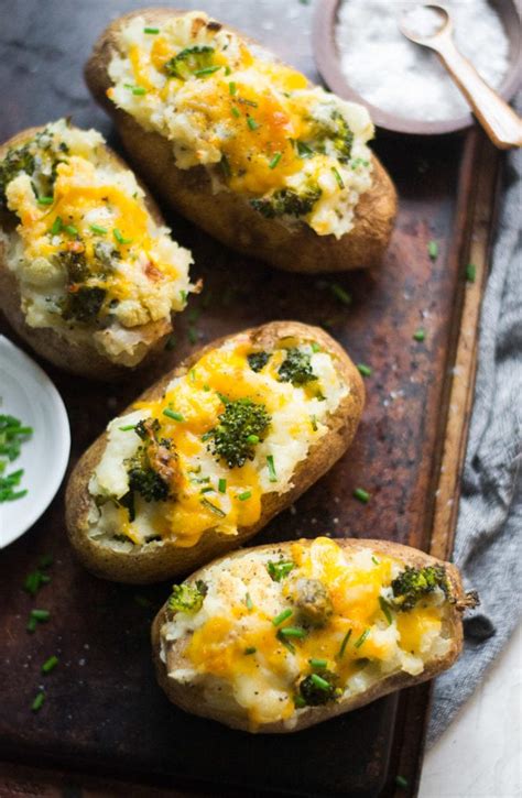 Try crock pot baked potatoes for a simple meal. Cheesy Twice Baked Veggie Loaded Potatoes | Sarcastic Cooking