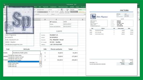 Excel Crear Factura Automática En Excel Saber Programas