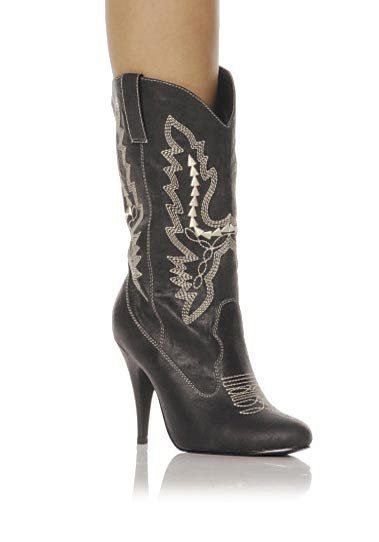 Ellie Shoes 418 Cowgirl Womens 4 Inch Heel Ankle Cowgirl Boot With