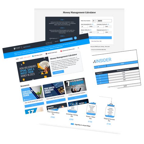 Money Management Calculator SignUp - IM Insider