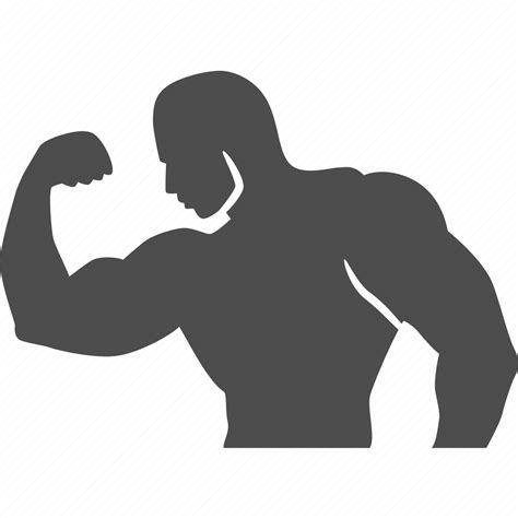 Bodybuilder Bodybuilding Fitness Gym Man Muscle Strong Icon
