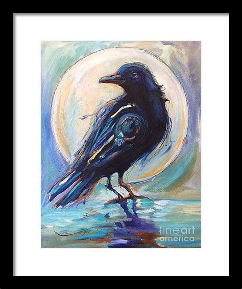 Crow Print Of My Original Painting The Crow Titled The Etsy Canada