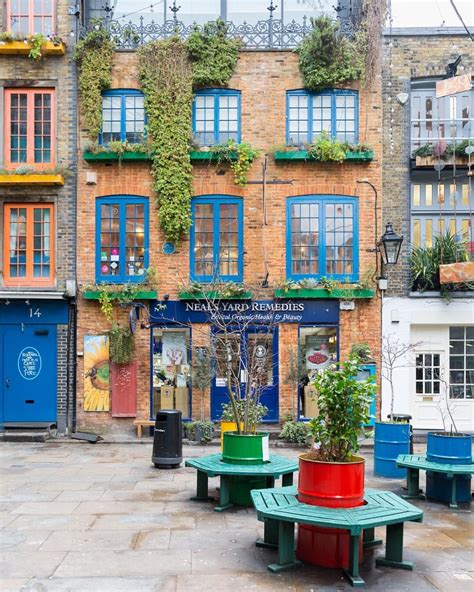 Neals Yard Is One Of The Most Colorful Places In Londons Covent