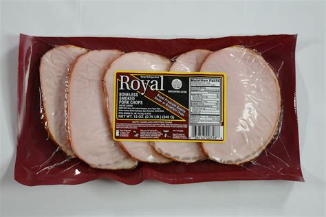 Royal Boneless Smoked Pork Chops Royal Quality Meats
